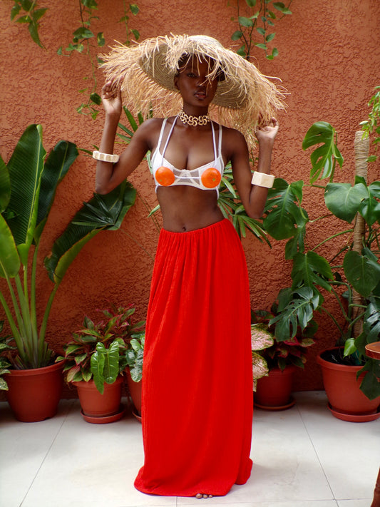 The Arancia maxi skirt